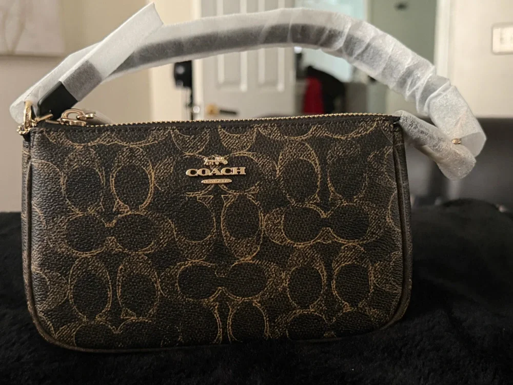 Coach Carmen Mini Crossbody Bag in Signature Coated Canvas